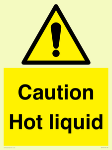 Caution Hot liquid
